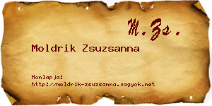 Moldrik Zsuzsanna névjegykártya